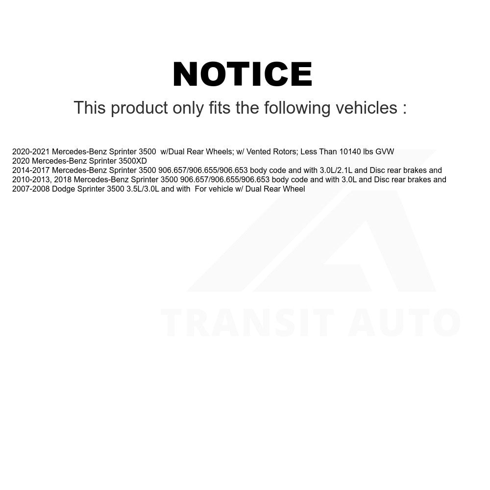 Mpulse Rear Disc Brake Pads Wear Sensor SEN-2BWS0184 For Sprinter 3500 Mercedes-Benz Dodge 3500XD