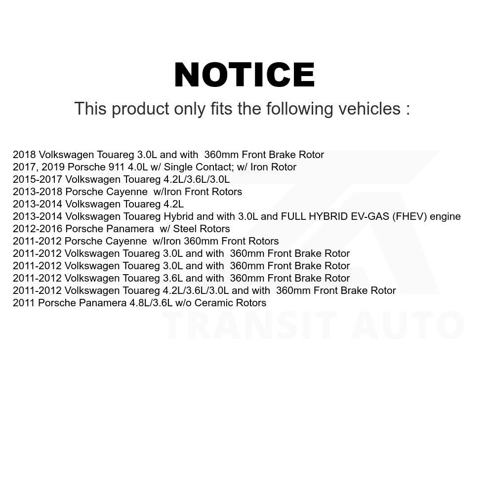 Mpulse Front Disc Brake Pads Wear Sensor SEN-2BWS0223 For Porsche Cayenne Volkswagen Touareg Panamera 911