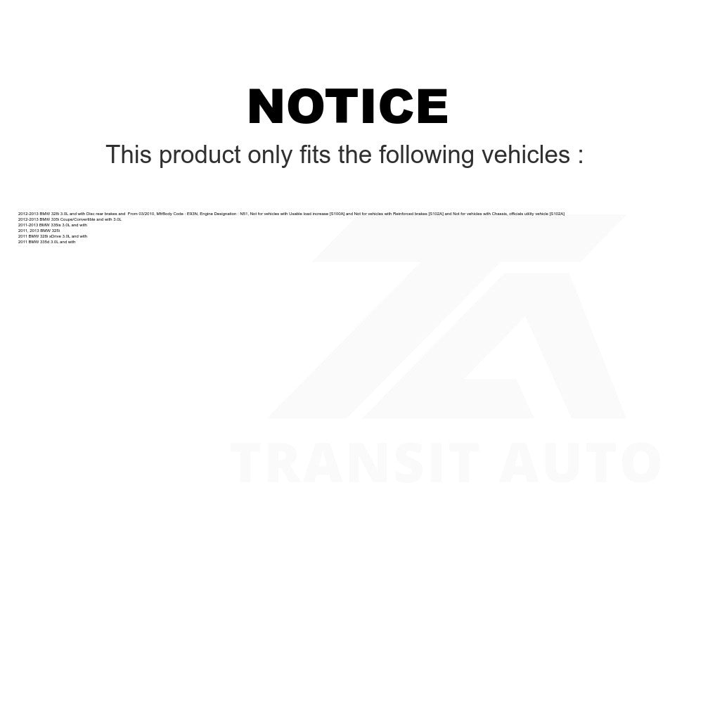 Mpulse Front Disc Brake Pads Wear Sensor SEN-2BWS0254 For BMW 328i xDrive 335i 335d 335is 325i