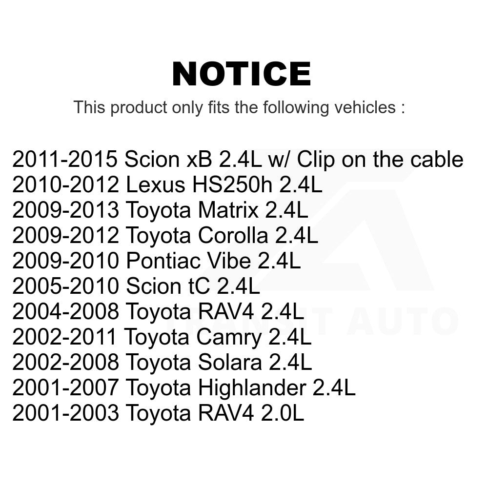 Mpulse Engine Crankshaft Position Sensor SEN-2CRK0296 For Toyota Camry Corolla RAV4 Highlander Scion tC Solara xB Matrix Pontiac Vibe Lexus HS250h