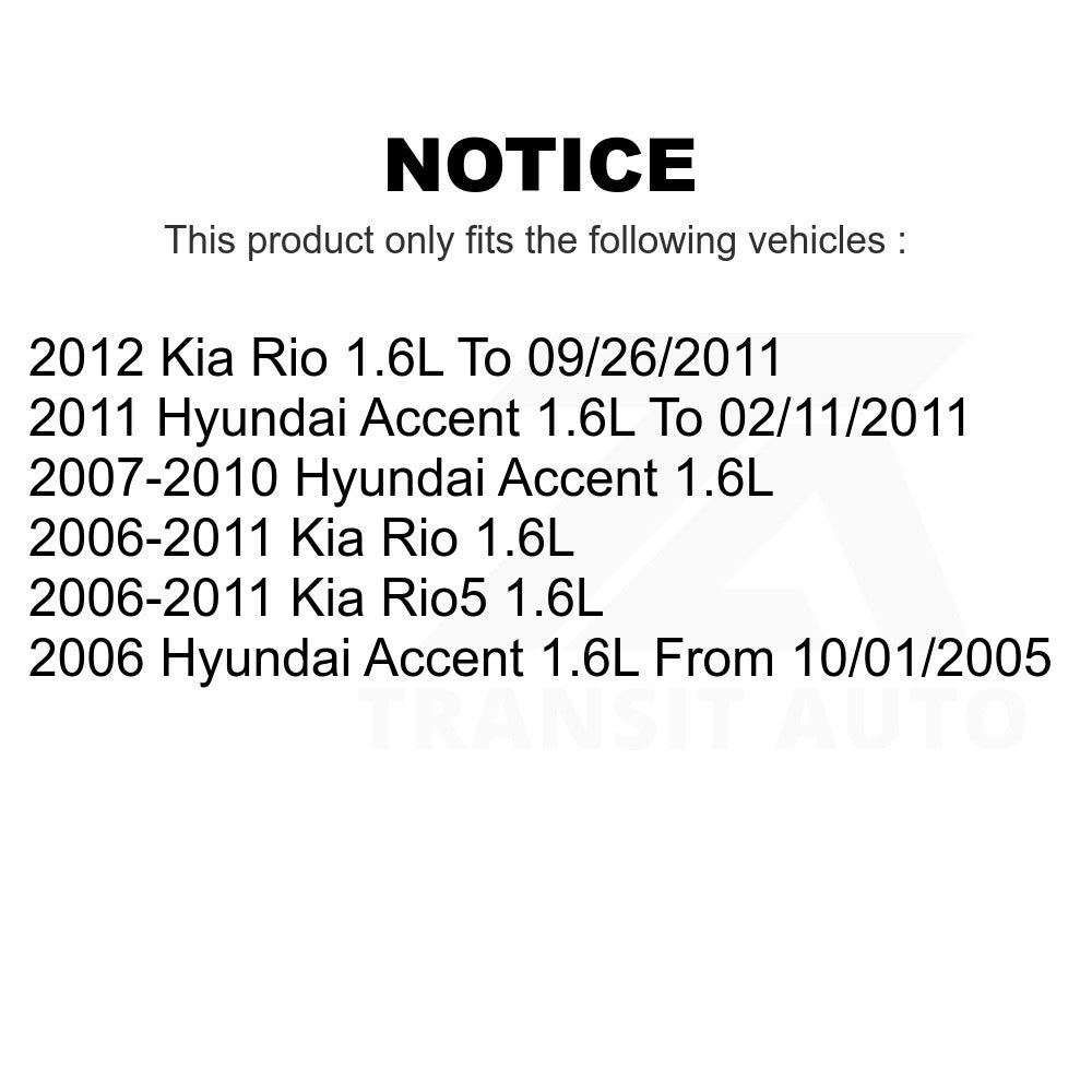 Mpulse Ignition Knock (Detonation) Sensor SEN-2KNC0249 For Hyundai Accent Kia Rio Rio5 1.6L