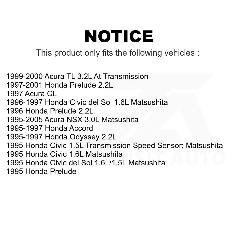 Mpulse Speed Sensor SEN-2VSS0007 For Honda Accord Acura TL Civic Prelude Odyssey del Sol CL NSX