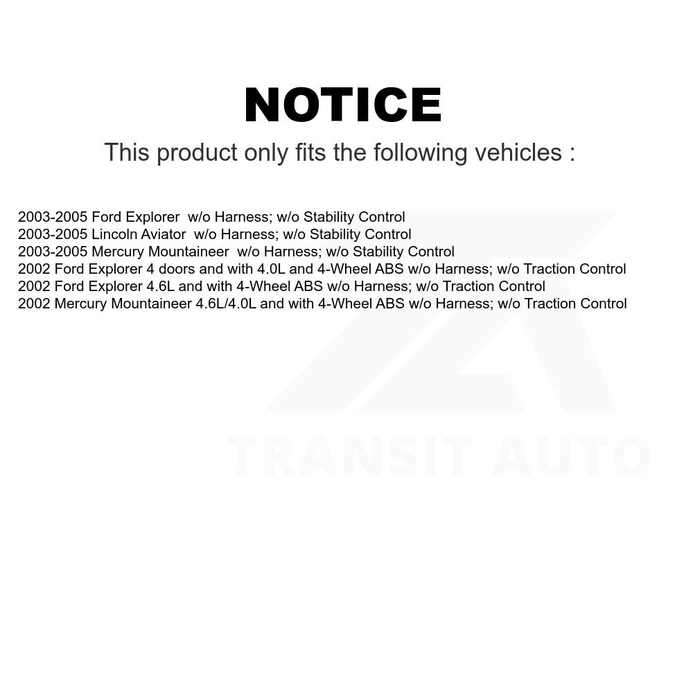 Mpulse Rear ABS Wheel Speed Sensor SEN-2VSS0018 For Ford Explorer Mercury Mountaineer Lincoln Aviator
