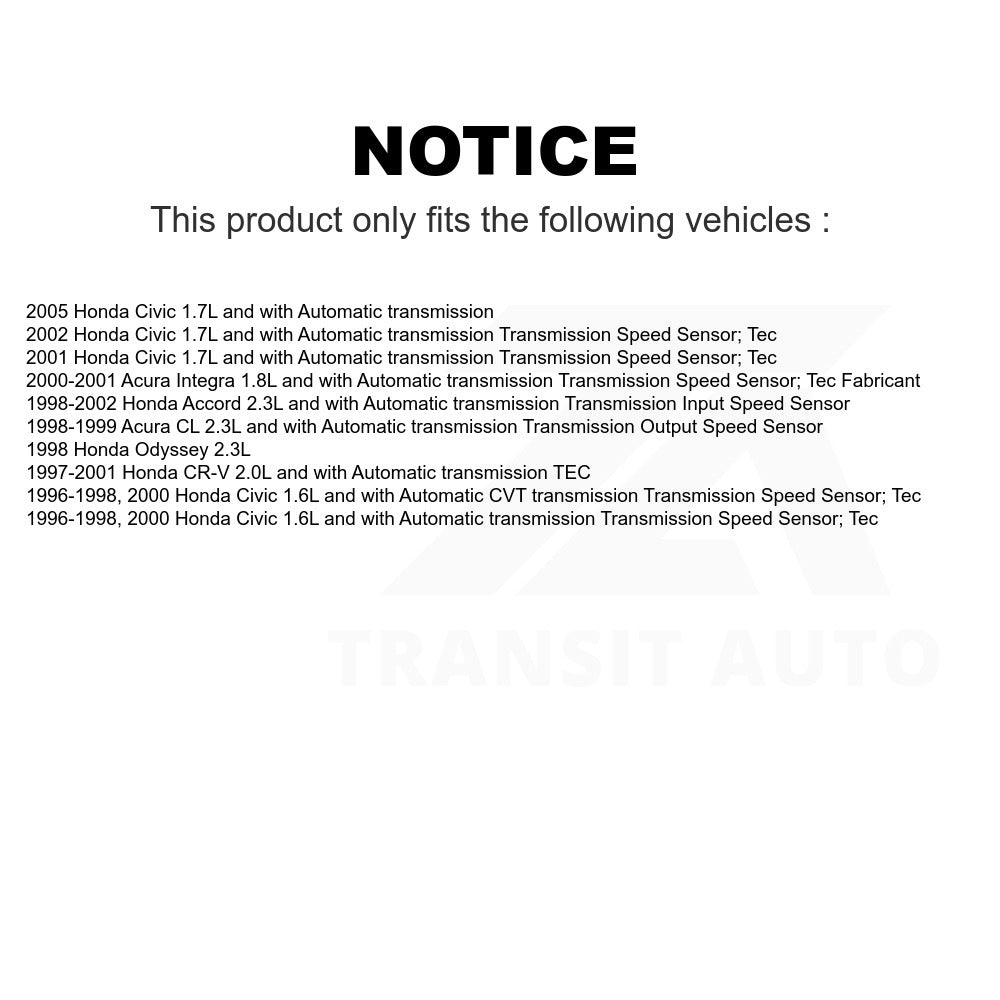 Mpulse Speed Sensor SEN-2VSS0066 For Honda Civic Accord CR-V Acura Integra CL Odyssey