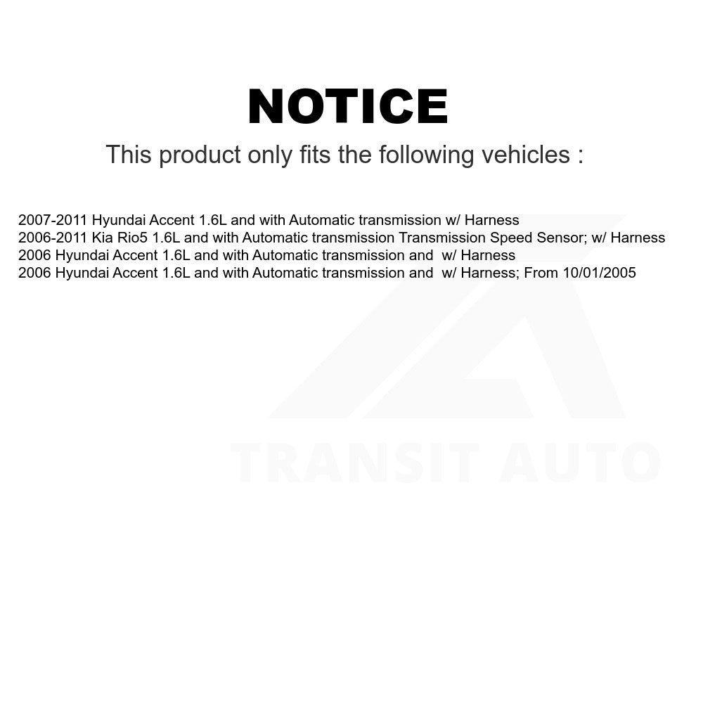 Mpulse Vehicle Speed Sensor SEN-2VSS0225 For Hyundai Accent Kia Rio5