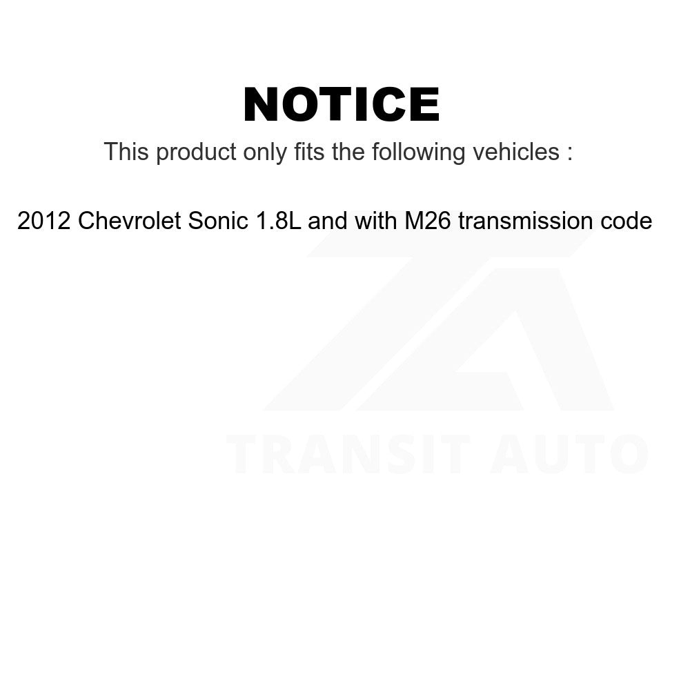 Mpulse Vehicle Speed Sensor SEN-2VSS0542 For 2012 Chevrolet Sonic 1.8L with M26 transmission code