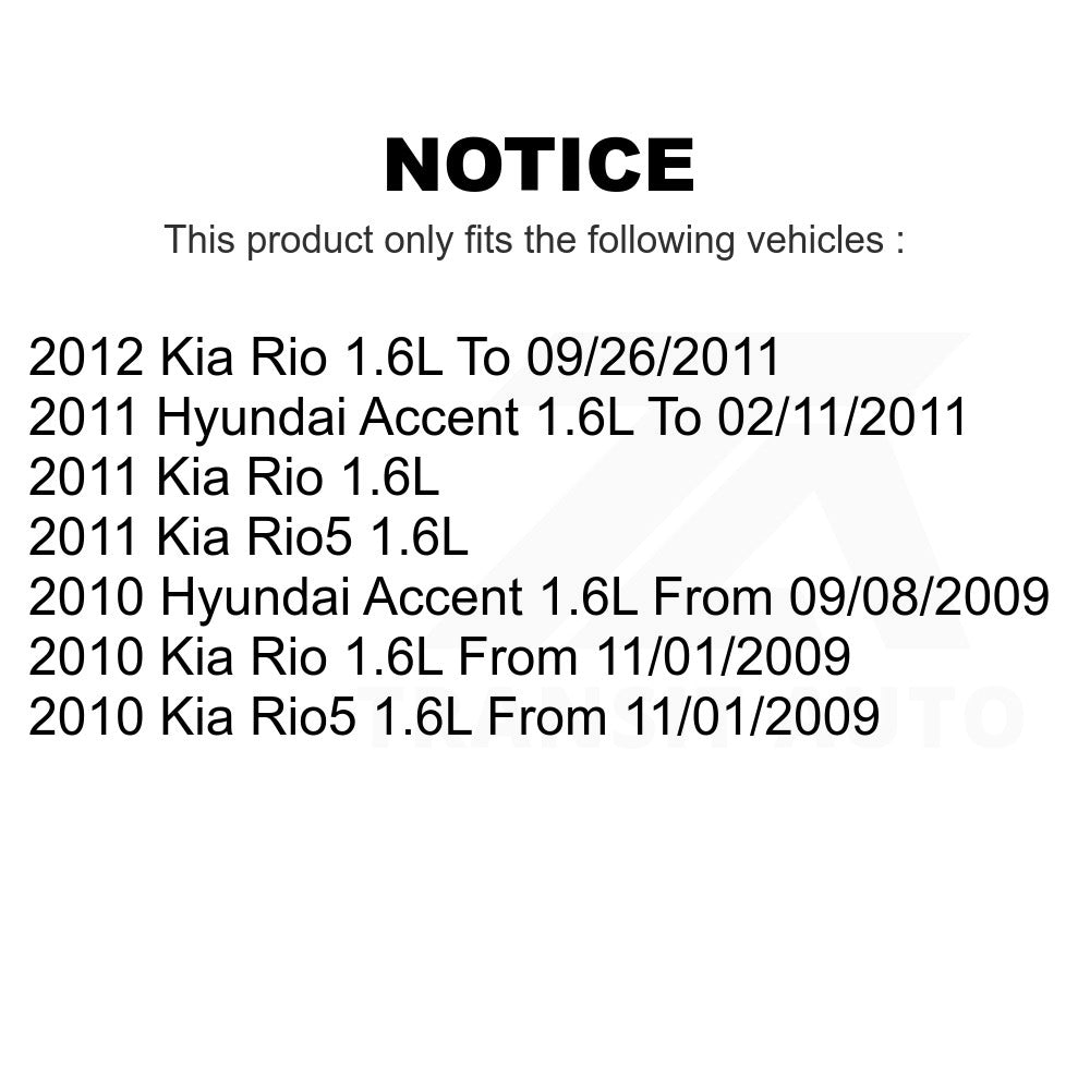 Mpulse Engine Variable Valve Timing (VVT) Solenoid SEN-2VTS0031 For Hyundai Accent Kia Rio Rio5 1.6L