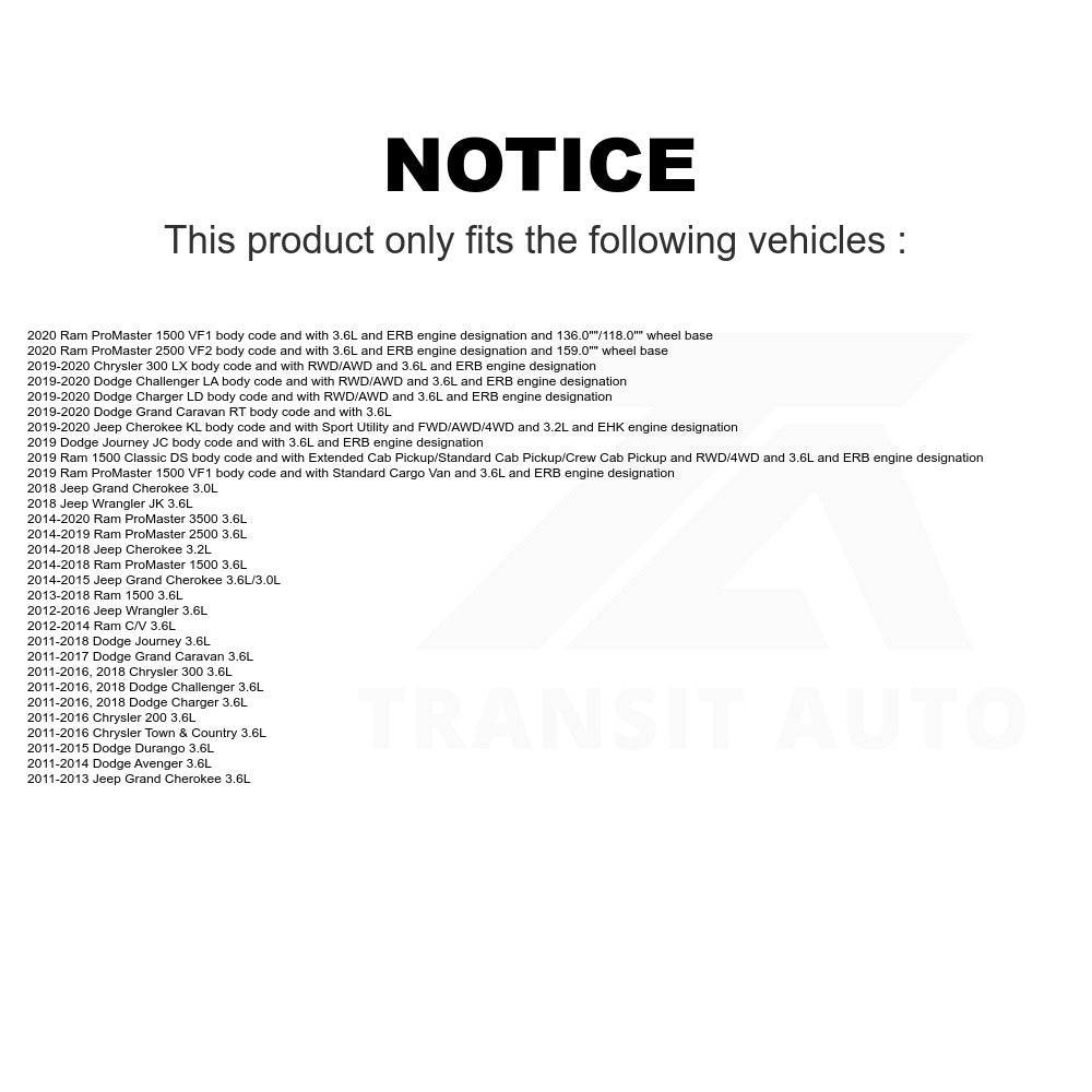 Mpulse Engine Variable Valve Timing (VVT) Solenoid SEN-2VTS0056 For Jeep Dodge Ram 1500 Chrysler Cherokee Grand Caravan Wrangler Journey Charger 200 Town & Country Challenger 300 Durango Avenger JK