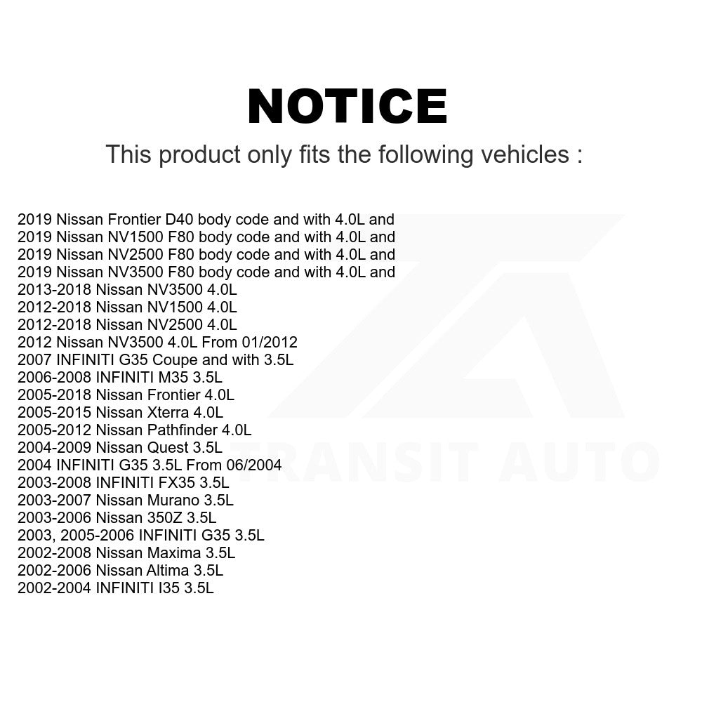 Mpulse Engine Variable Valve Timing (VVT) Solenoid SEN-2VTS0061 For Nissan Frontier Altima INFINITI Maxima Pathfinder Xterra Murano G35 Quest 350Z FX35 NV2500 M35 NV3500 I35 NV1500