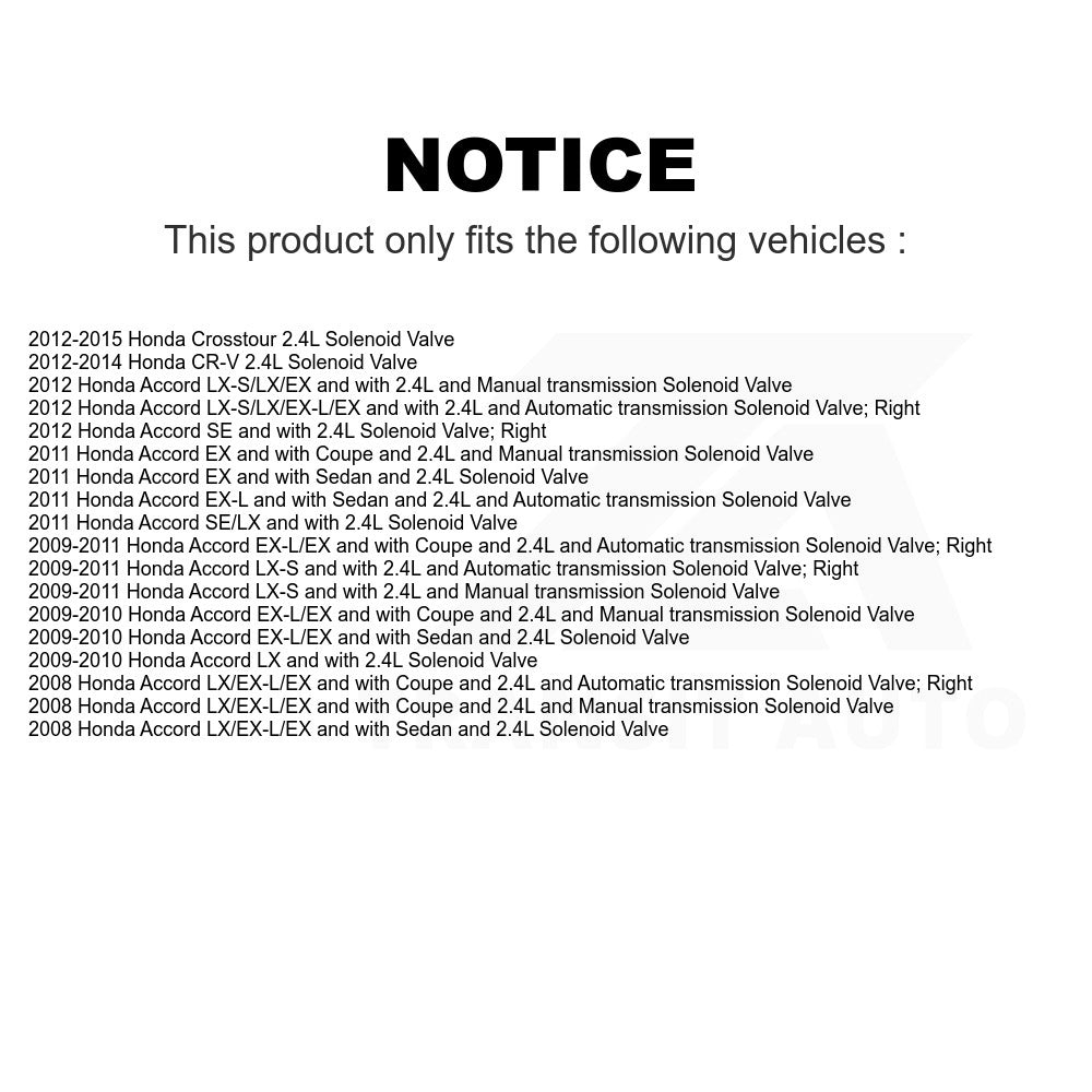 Mpulse Engine Variable Valve Timing (VVT) Solenoid SEN-2VTS0137 For Honda Accord CR-V Crosstour