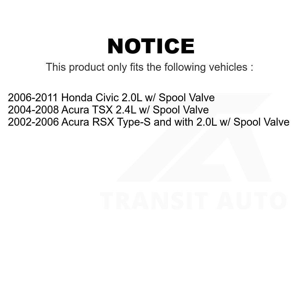 Mpulse Engine Variable Valve Timing (VVT) Solenoid SEN-2VTS0484 For Honda Civic Acura TSX RSX w/ Spool