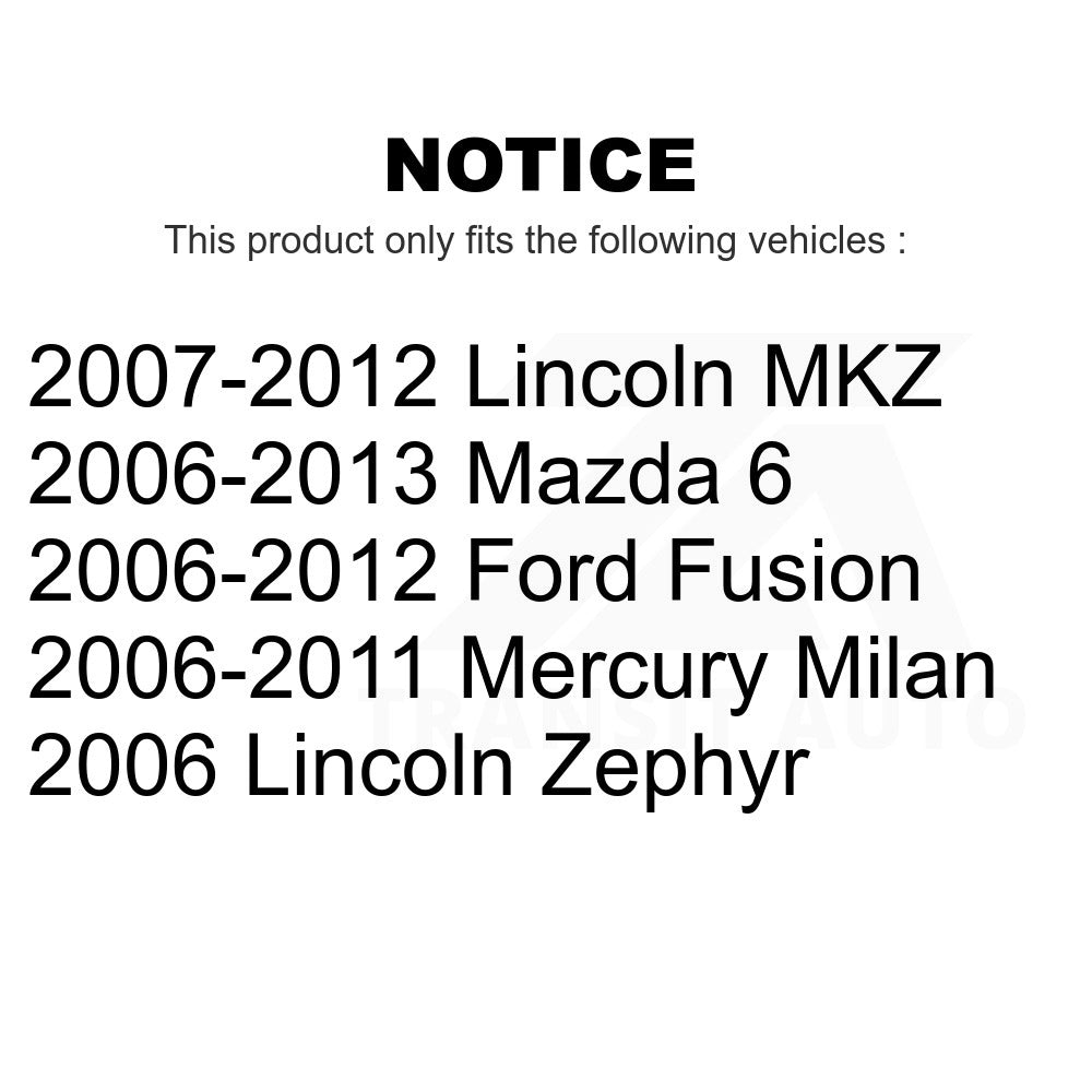 Rear Semi-Metallic Disc Brake Pads SIM-1161 For Ford Fusion Mazda 6 Lincoln MKZ Mercury Milan Zephyr