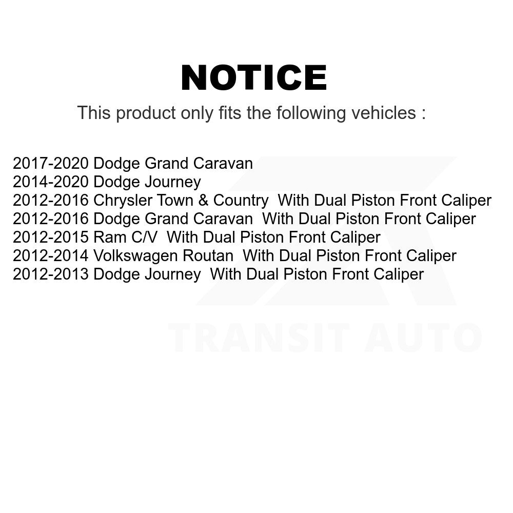 Rear Semi-Metallic Disc Brake Pads SIM-1596 For Dodge Grand Caravan Journey Chrysler Town & Country Ram C/V Volkswagen Routan