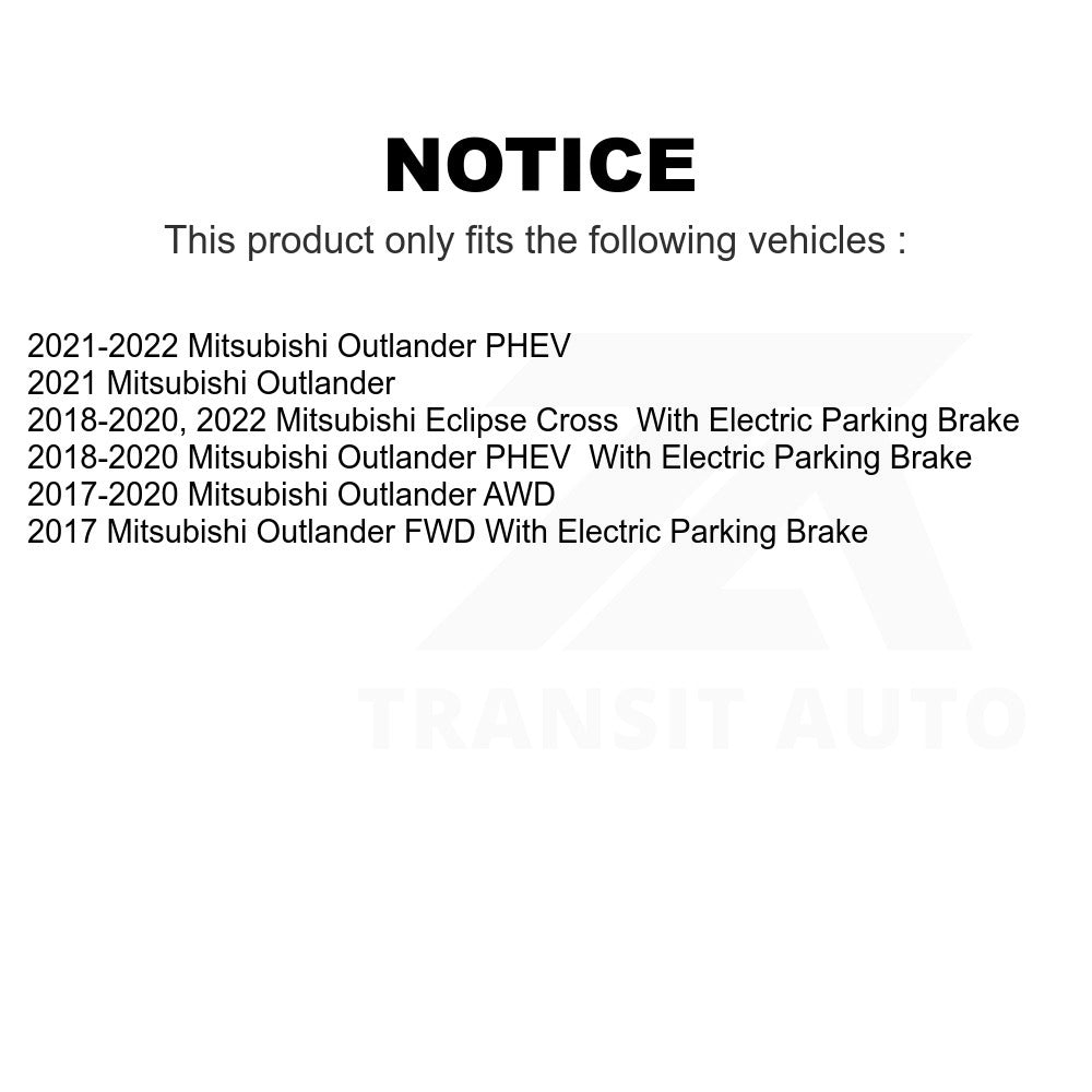 Rear Semi-Metallic Disc Brake Pads SIM-2135 For Mitsubishi Outlander Eclipse Cross PHEV