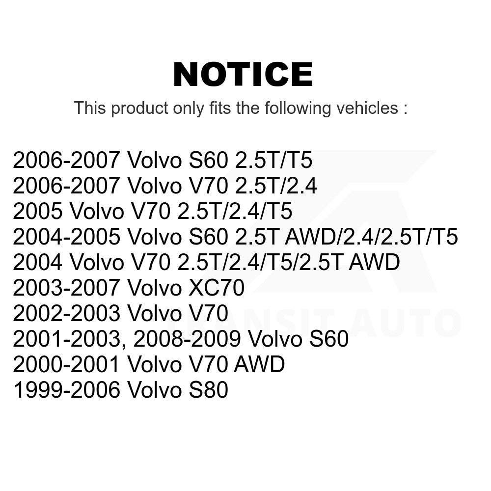 Rear Semi-Metallic Disc Brake Pads SIM-795 For Volvo S60 V70 XC70 S80