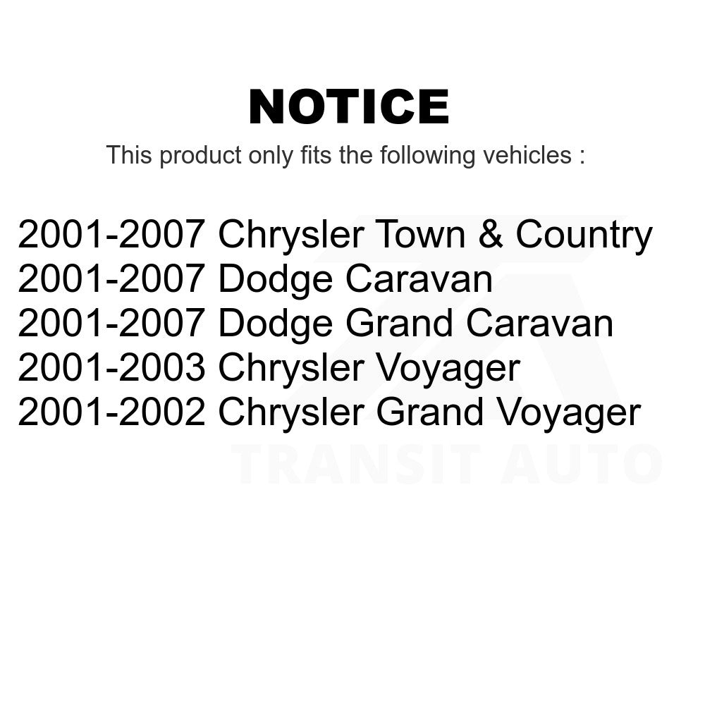 Rear Semi-Metallic Disc Brake Pads SIM-858 For Dodge Chrysler Grand Caravan Town & Country Voyager