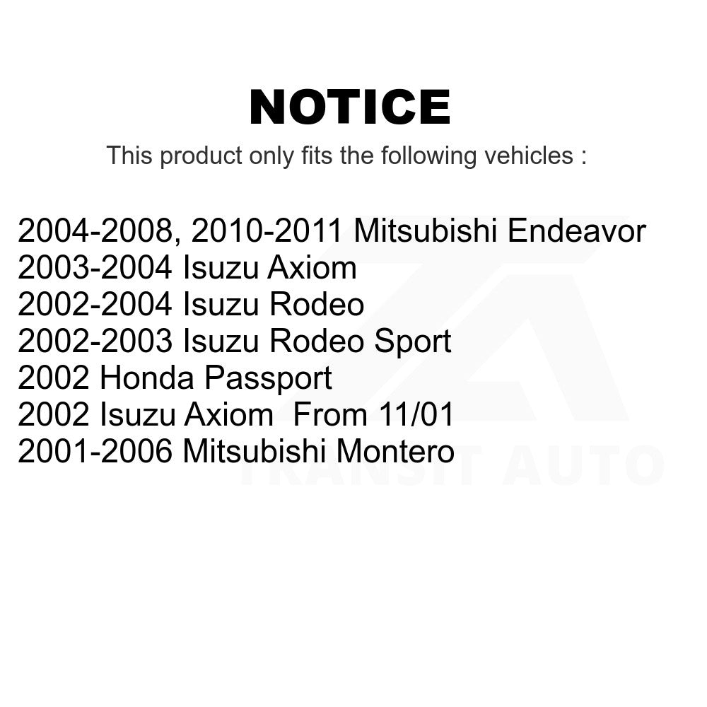 Front Semi-Metallic Disc Brake Pads SIM-867 For Mitsubishi Endeavor Isuzu Rodeo Montero Axiom Honda Passport Sport