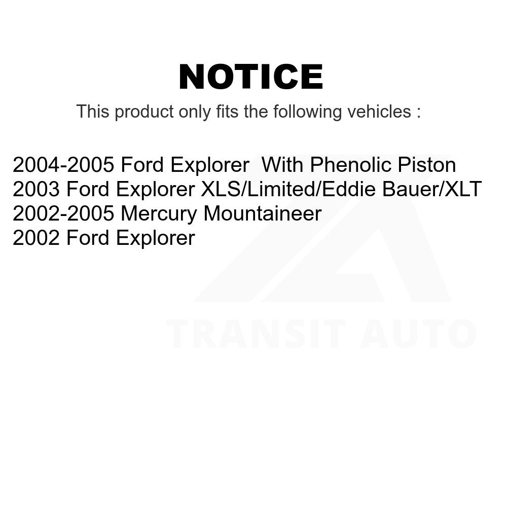 Rear Semi-Metallic Disc Brake Pads SIM-881 For Ford Explorer Mercury Mountaineer