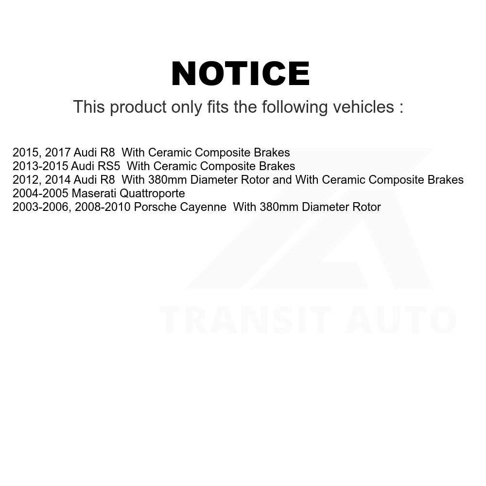 Front Ceramic Disc Brake Pads TEC-1130 For Porsche Cayenne Audi R8 RS5 Maserati Quattroporte