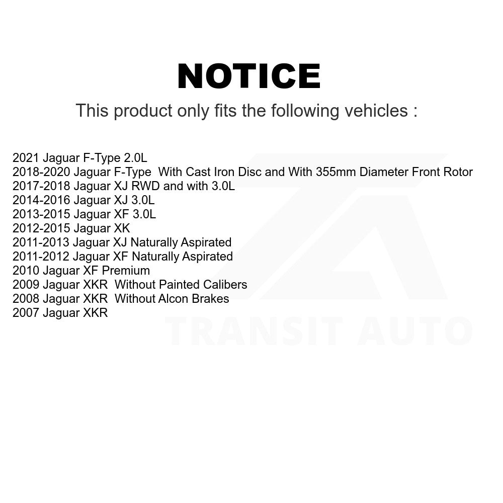 Front Ceramic Disc Brake Pads TEC-1240 For Jaguar XF XJ F-Type XKR XK