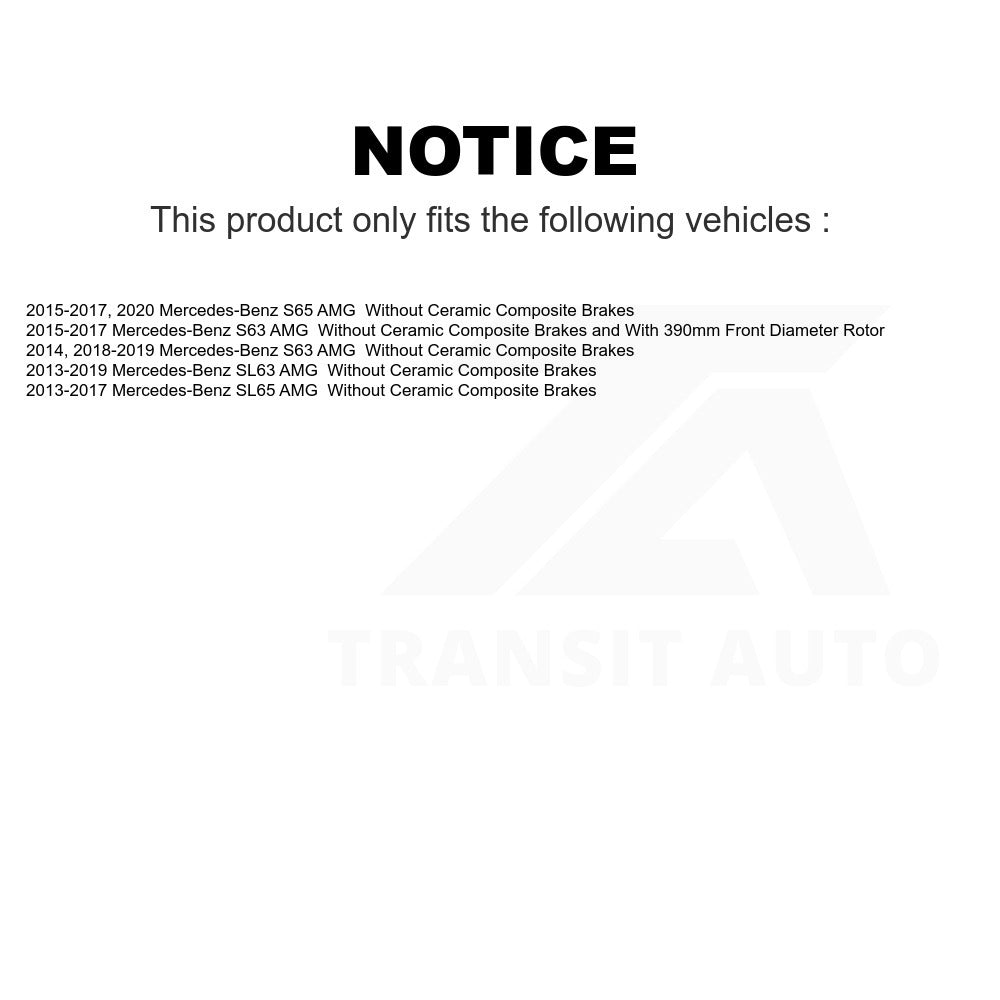 Rear Ceramic Disc Brake Pads TEC-1669 For Mercedes-Benz S63 AMG SL63 S65 SL65