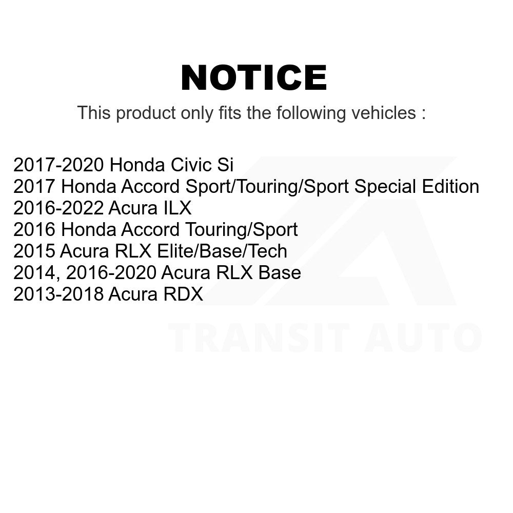 Front Ceramic Disc Brake Pads TEC-1697 For Honda Civic Accord Acura RDX ILX RLX