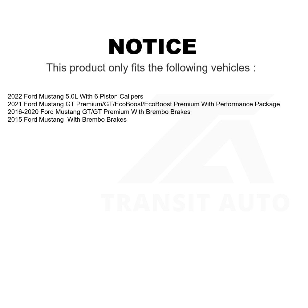 Front Ceramic Disc Brake Pads TEC-1792 For Ford Mustang