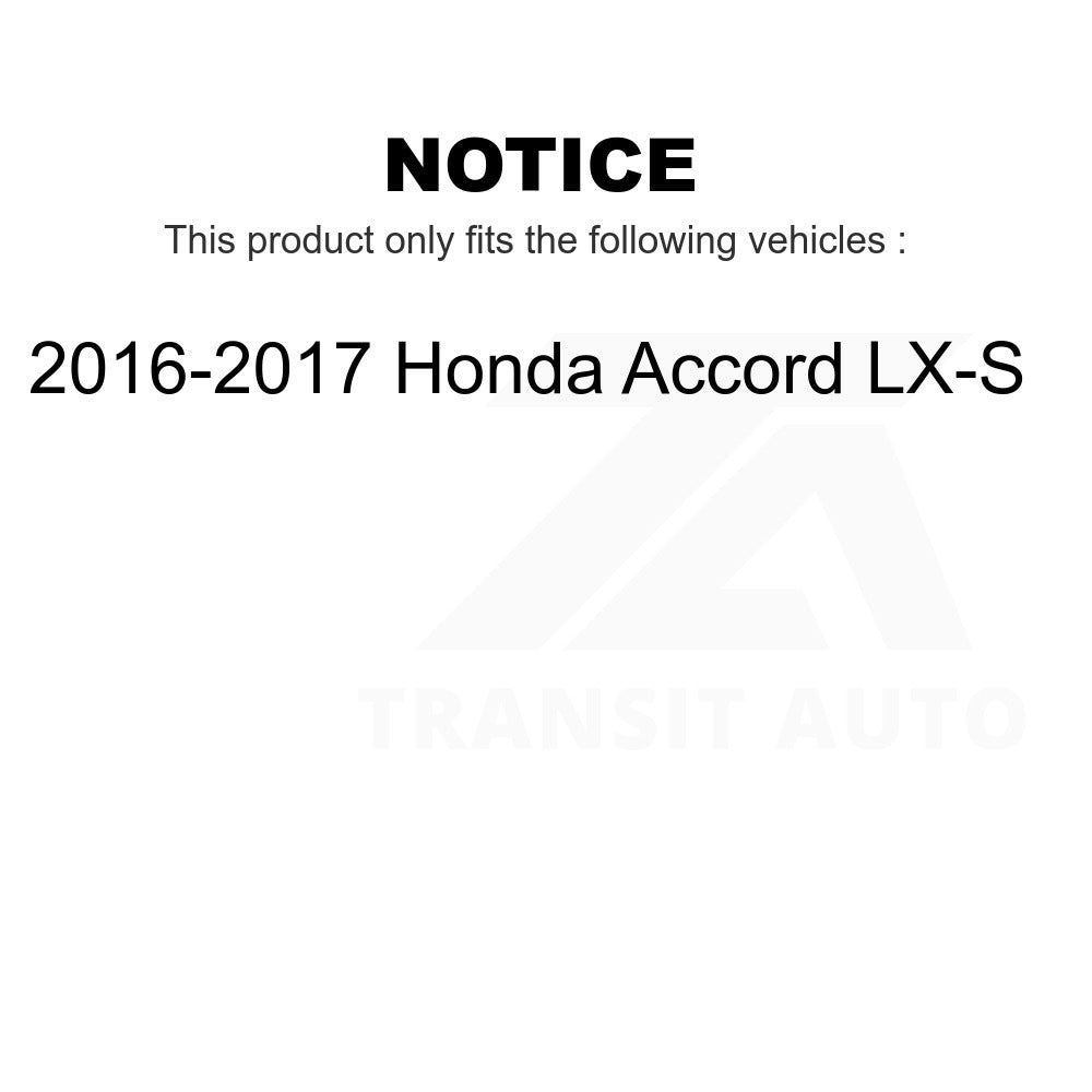 Front Ceramic Disc Brake Pads TEC-1860 For 2016-2017 Honda Accord LX-S