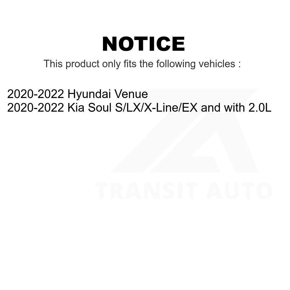 Front Ceramic Disc Brake Pads TEC-2285 For 2020-2022 Kia Soul Hyundai Venue