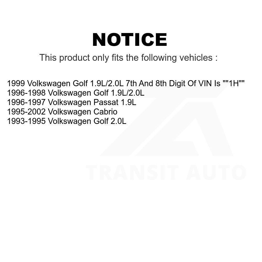 Front Ceramic Disc Brake Pads TEC-704 For Volkswagen Cabrio Golf Passat