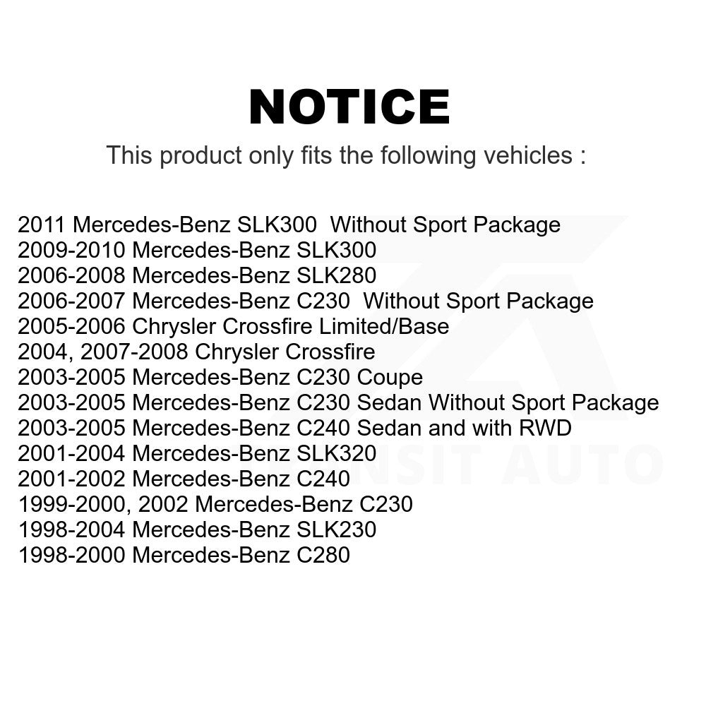 Rear Ceramic Disc Brake Pads TEC-779 For Mercedes-Benz C230 C240 Chrysler Crossfire SLK230 SLK320 SLK280 C280 SLK300