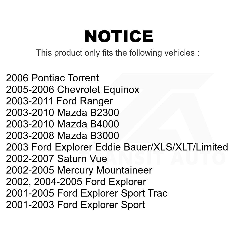 Front Ceramic Disc Brake Pads TEC-833 For Ford Ranger Explorer Saturn Vue Sport Trac Chevrolet Equinox Mercury Mountaineer Pontiac Torrent Mazda B2300 B3000 B4000