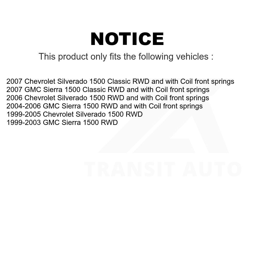 Front Left Lower Suspension Control Arm Ball Joint Assembly TOR-CK620265 For Chevrolet Silverado 1500 GMC Sierra Classic