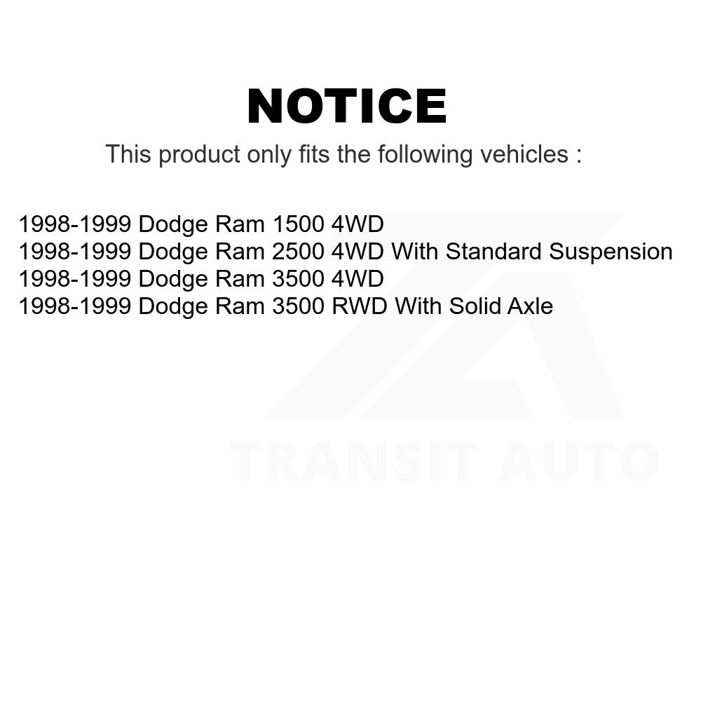 Front Steering Tie Rod End TOR-ES3497 For 1998-1999 Dodge Ram 1500 2500 3500