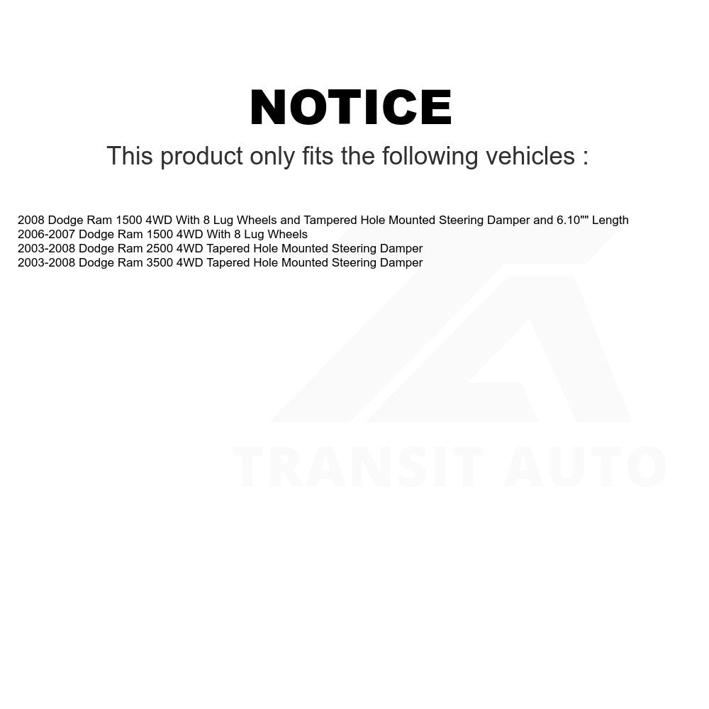 Front Left Outer Steering Tie Rod End TOR-ES3625 For Dodge Ram 2500 1500 3500 4WD