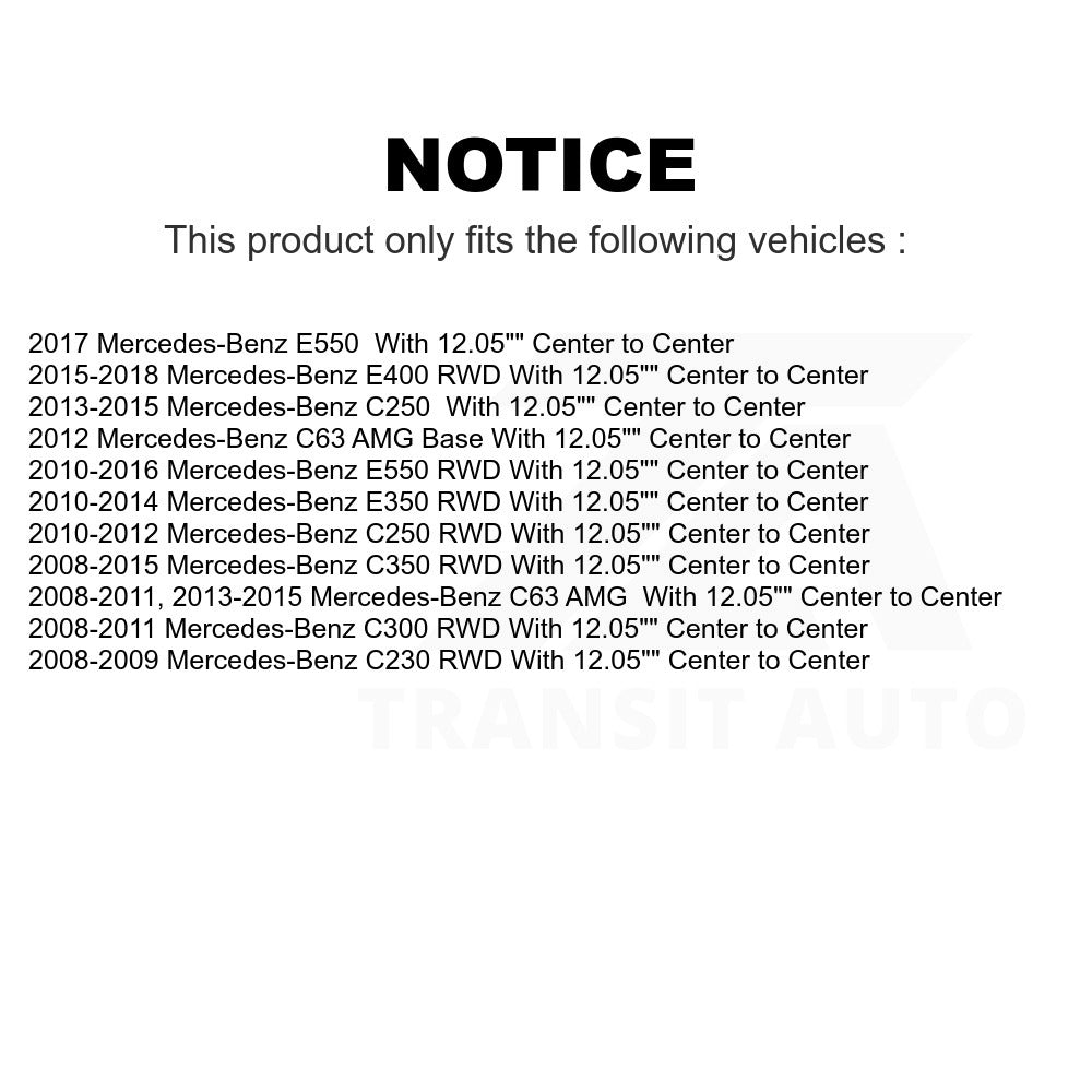 Front Suspension Stabilizer Bar Link Kit TOR-K750337 For Mercedes-Benz E350 C300 C250 E400 C350 E550 C63 AMG C230 With 12.05" Center to