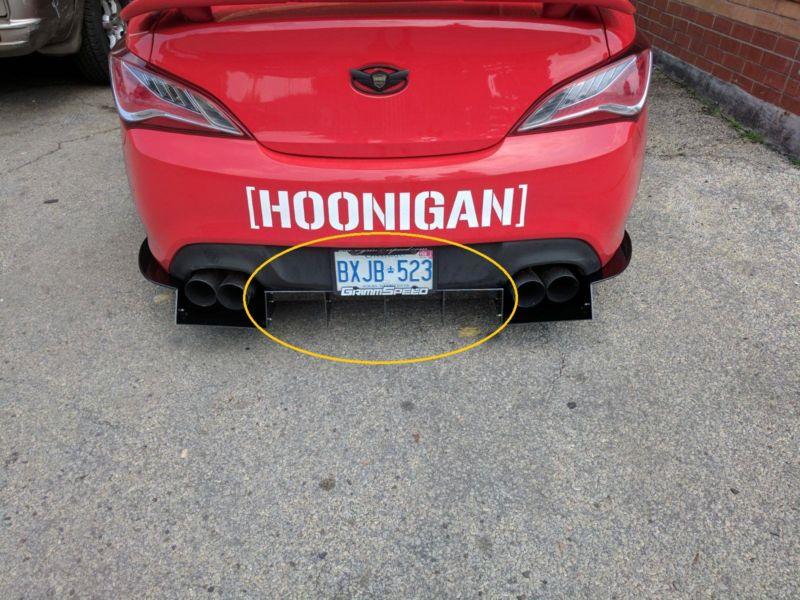 custom center/middle Rear Diffuser