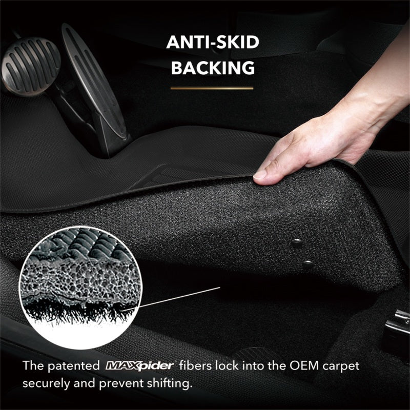 3D MAXpider 19-23 Volkswagen Taos Kagu Floor Mat- Black R1 R2