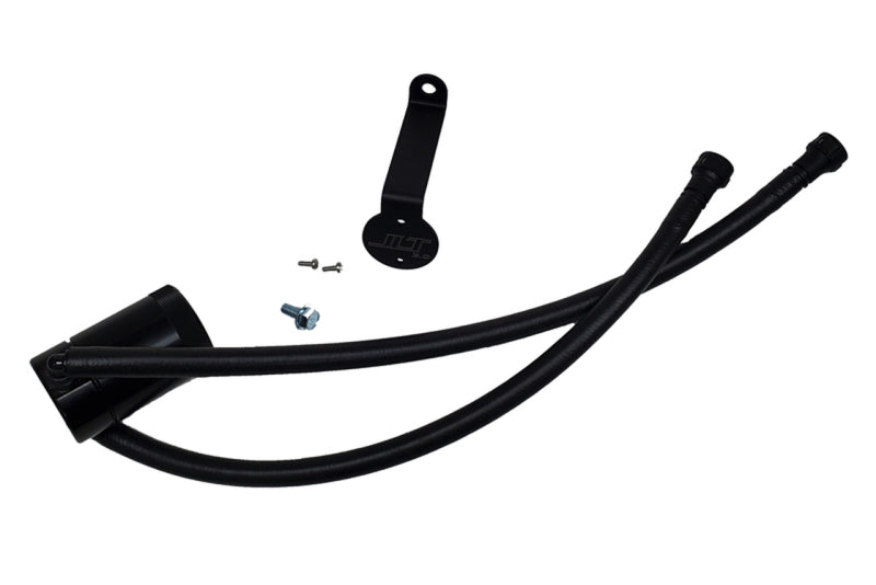 J&L 20-26 Chevy Silverado/GMC Sierra 2500/3500 6.6L Drivers Side Oil Separator 3.0 - Black Anodi