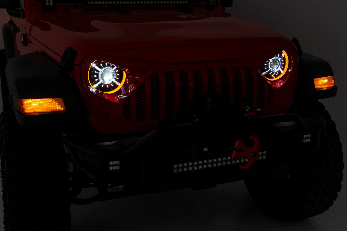 Headlights | DRL Halo LED | 9" | Jeep Gladiator JT (20-23)/Wrangler JL (18-23)