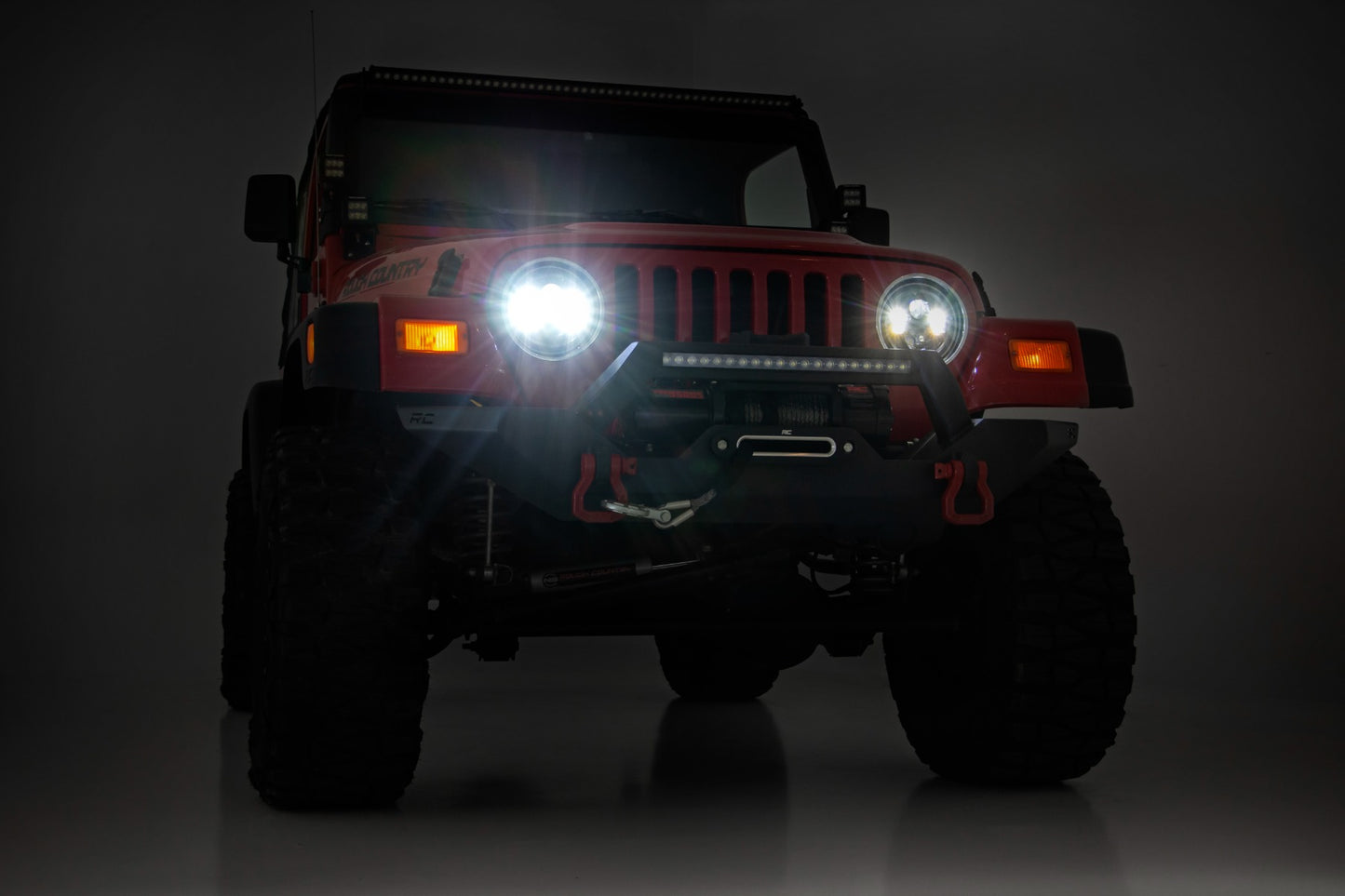 Headlights | DRL Halo LED | 7" | Jeep Wrangler TJ 4WD (1997-2006)