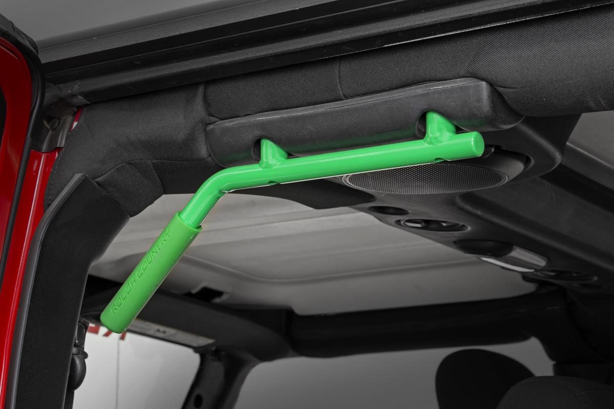 Grab Handles | Steel | FR & RR | Green | Jeep Wrangler JK (07-18)