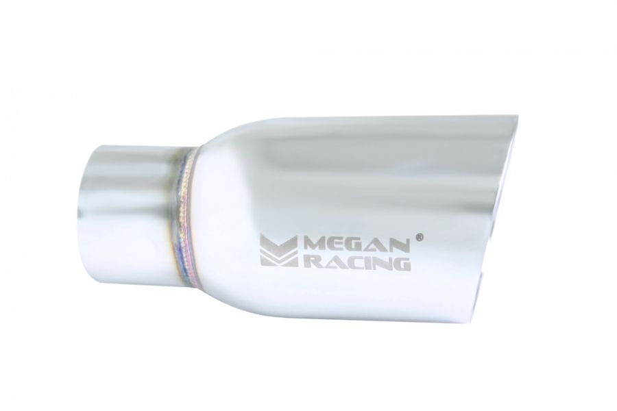 Universal Stainless Steel Chrome 3.5-Inch Tip (2.5-Inch Piping)
