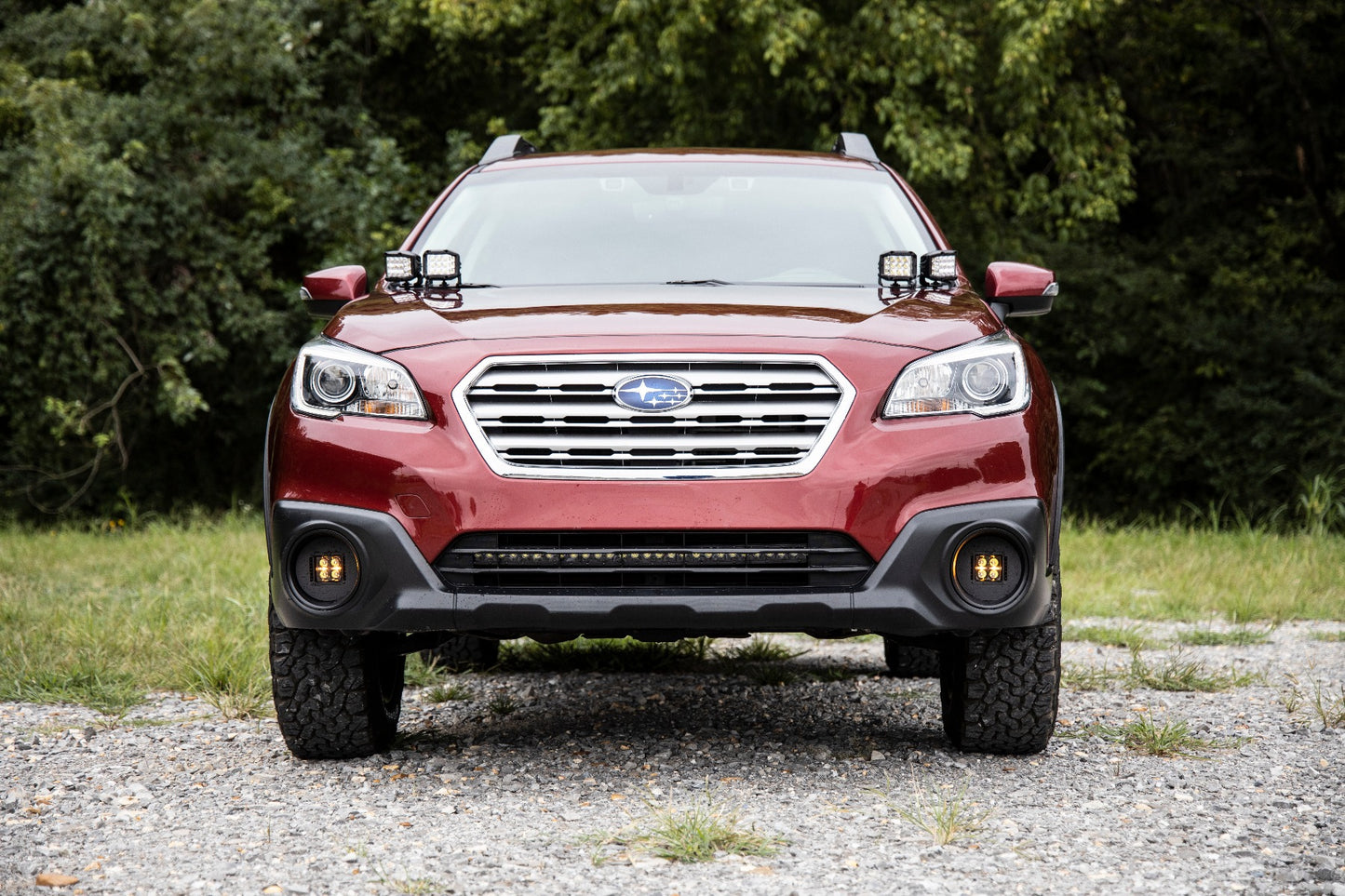 LED Light Kit | Fog Mount | 2" Black Pair | Spot | Subaru Outback (15-19)