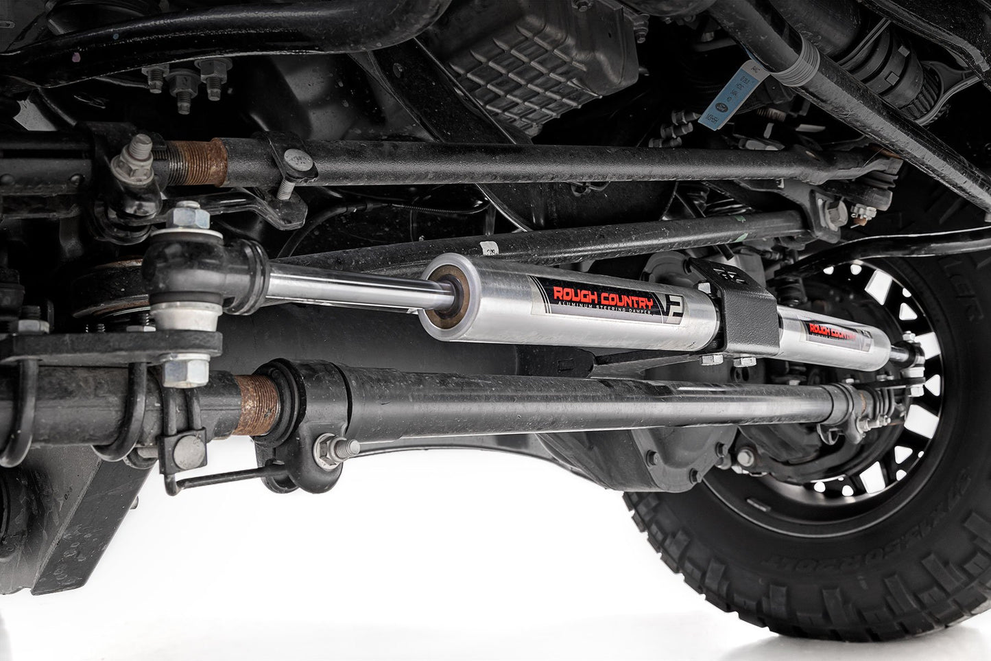 V2 Steering Stabilizer | Dual | 2-8 Inch Lift | Ford F-250/F-350 Super Duty (05-22)