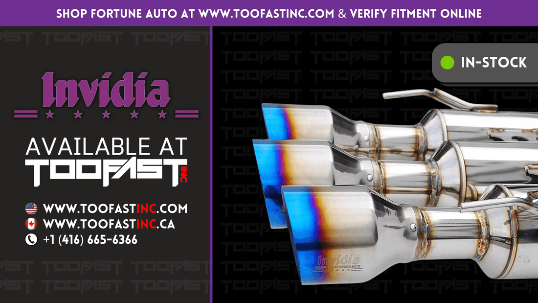 Innovation, Quality and Design: Why Invidia Exhaust Systems Is The Leader In High-Quality Performance Systems | Too Fast Autoparts | Order Online | Canada & USA Shipping
