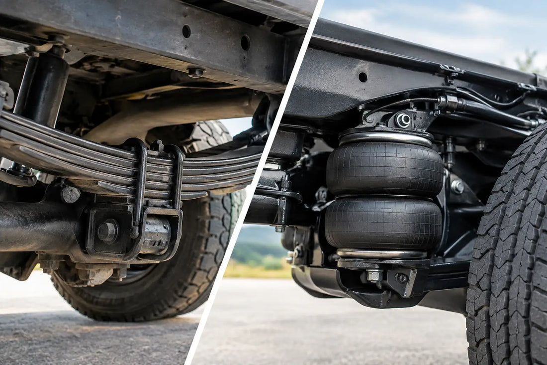 Leaf Springs Versus Airbags for Your Truck