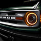 Oracle 2021+ Ford Bronco Oculus Bi-LED Projector Headlights - Amber/White Switchback
