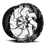 Fuel CHROME PLATED GLOSS BLACK LIP D240 CLEAVER 20x12 5x139.7/5x150 Wheels