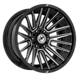XF OFFROAD Gloss Black Milled XF-234 22x10 5x127/5x139.7 Wheels